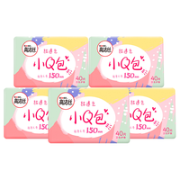 kotex/高洁丝 轻薄透气 卫生巾护垫  15cm*40片*6包 150mm
