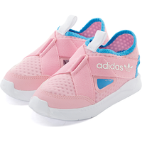 adidas ORIGINALS 网面透气 儿童学步鞋 粉色 27