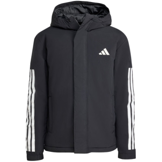 阿迪达斯 JY8303 运动型格短棉服 黑色 L
