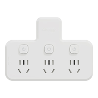 施耐德电气 转换插头/品字形一转三插座/ 适用于卧室厨房 3位分控转换插座