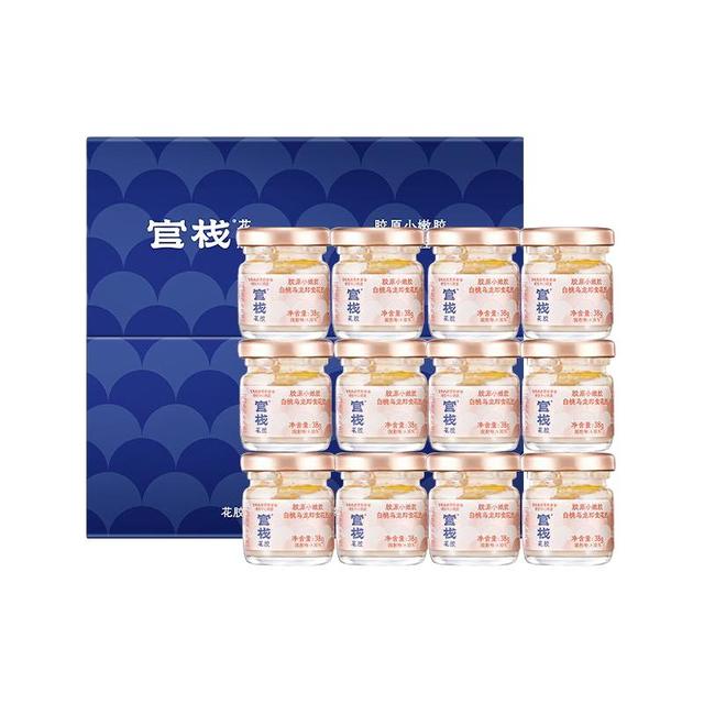 官栈 中国大陆 白桃乌龙即食花胶 38g*12+150g