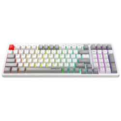 thinkplus 机械手感 有线键盘  白色 RGB
