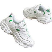SKECHERS 斯凯奇 D'Lites 女子休闲运动鞋 11931/WGR 白色/绿色 36.5