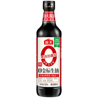 海天 零添加 特级 0金标生抽 500ml