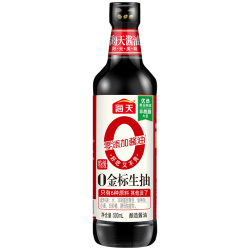 海天 零添加 特级 0金标生抽 500ml