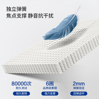 海马乾坤 独立弹簧记忆棉卷包床垫 A柔软款 120cm*200cm