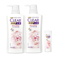 CLEAR 清扬 去屑头皮护理洗发露 清樱花露香型 500g*2