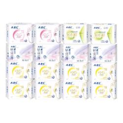 ABC 卫生巾官方旗舰店亲肤舒爽棉柔透气亲肤姨妈巾KMS日夜组合