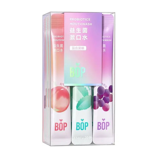 BOP 波普专研 益生菌清新漱口水 元气白桃