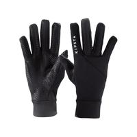 迪卡侬 手套秋男保暖跑步健身骑行加绒运动足球手套全指五指TSC4