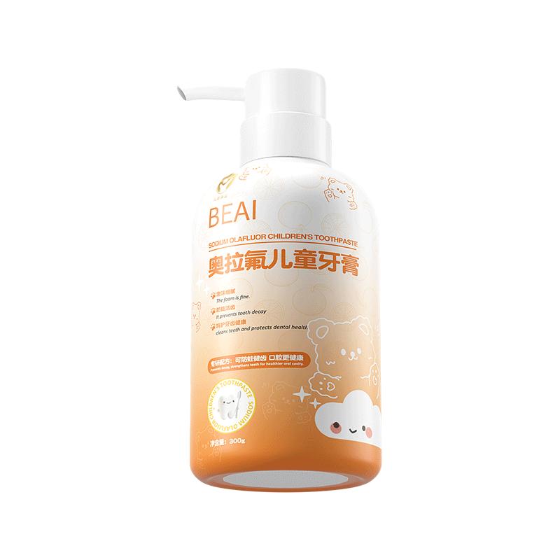  BEAI 含氟防蛀 儿童牙膏  300g*1支 香橙味