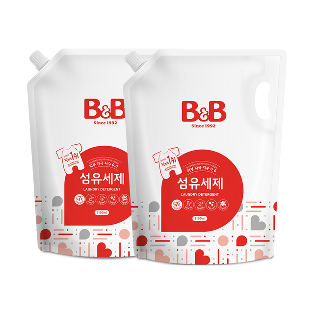 保宁 幼儿去污洗衣液成分温和香草洗衣液2100ml*2