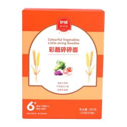 伊威 宝面条未添加食用盐1-2岁珍珠面碎面蝴蝶面片婴幼儿辅食直面 碎面