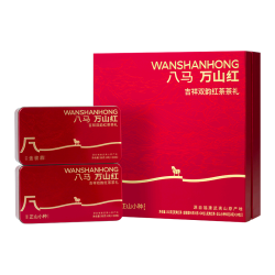 八马茶业 一级 马上红 吉祥双韵 红茶礼盒 192g（金骏眉96g+正山小种96g）