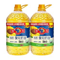 多力 尚选葵花籽油6.08Lx2桶家用桶装食用油炒菜清香含维生素E