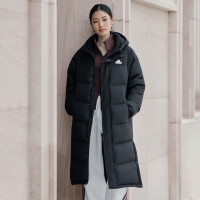 保暖服饰：adidas 阿迪达斯 拒水暖「芯」科技 男女士长款羽绒服 600蓬 H2924