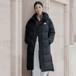adidas 阿迪达斯 拒水暖「芯」科技 男女士长款羽绒服 600蓬 H2924