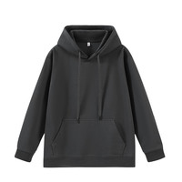 凡客诚品(VANCL)连帽卫衣男秋季休闲运动长袖上衣可搭外套 铁灰 M