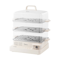 Midea 美的 电蒸锅 22L 三层不锈钢蒸架 ZGC322301