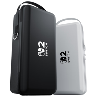 锦读 Jemdo任天堂switch2收纳包游戏戏主题配件ns2充电器底座便携硬包 白色