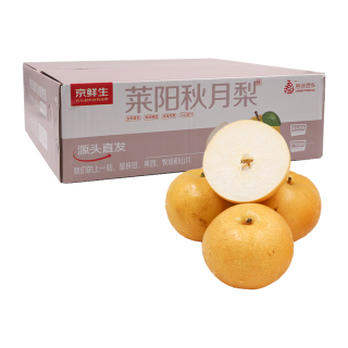 京鲜生 山东莱阳秋月梨  净重2.5kg 单果300g以上 生鲜水果 源头直发