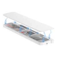 可芝（KERZY）机械键盘手托腕托垫护腕办公腕托桌面收纳多功能防滑记忆棉一体带清洁工具多功能键盘垫键盘托架 JK05WT 白色 记忆棉腕托收纳清洁套装