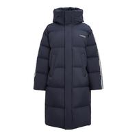 雪中飞 SNOWFLYING2025春秋长款过膝运动户外条纹百搭连帽羽绒服男女