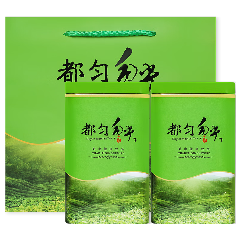 均尚特级都匀毛尖茶叶2025年新茶贵州都匀高山云雾毛尖绿茶礼盒装送礼 【特级】  +手提袋 都匀毛尖茶