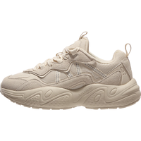 骆驼（CAMEL）低帮休闲女鞋厚底增高老爹运动鞋子 K24C09L7620 米色 37 【女】7620，米色
