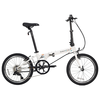大行 P8 折叠自行车 KAC082 亮面白 20寸 8速 青春版