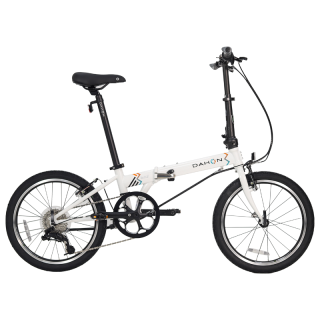 大行 P8 折叠自行车 KAC082 亮面白 20寸 8速 青春版