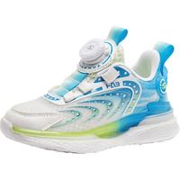 哈比熊（HOBIBEAR）童鞋夏季儿童运动鞋女童单网运动鞋透气男童跑鞋JD67U78 蓝绿28码