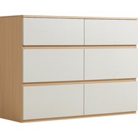 LINSY 林氏家居 客厅六斗柜收纳靠墙边置物OV1E1.0米六斗柜