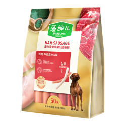 麦富迪 狗零食 鸡肉牛肉味火腿肠 50支