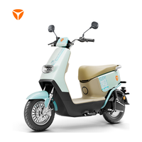 移动端、京东百亿补贴：雅迪 电动轻便摩托车长续航60km铅酸电池60V20Ah G20-M成人踏板电瓶车 薄荷曼波绿/晶水蓝