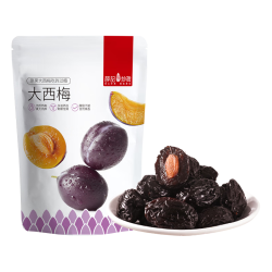 薛记炒货 红杏干话梅西梅干冻干芒果条草莓条蜜饯果干果脯 大西梅90g
