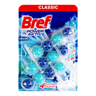 Bref 悬挂式马桶清洁球剂洁厕宝洗厕所除臭自动除垢去异味去渍 洁厕球闪耀款海洋香3挂1袋装