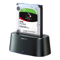 UGREEN 绿联 移动硬盘盒底座2.5/3.5英寸 USB3.0 单盘位50740