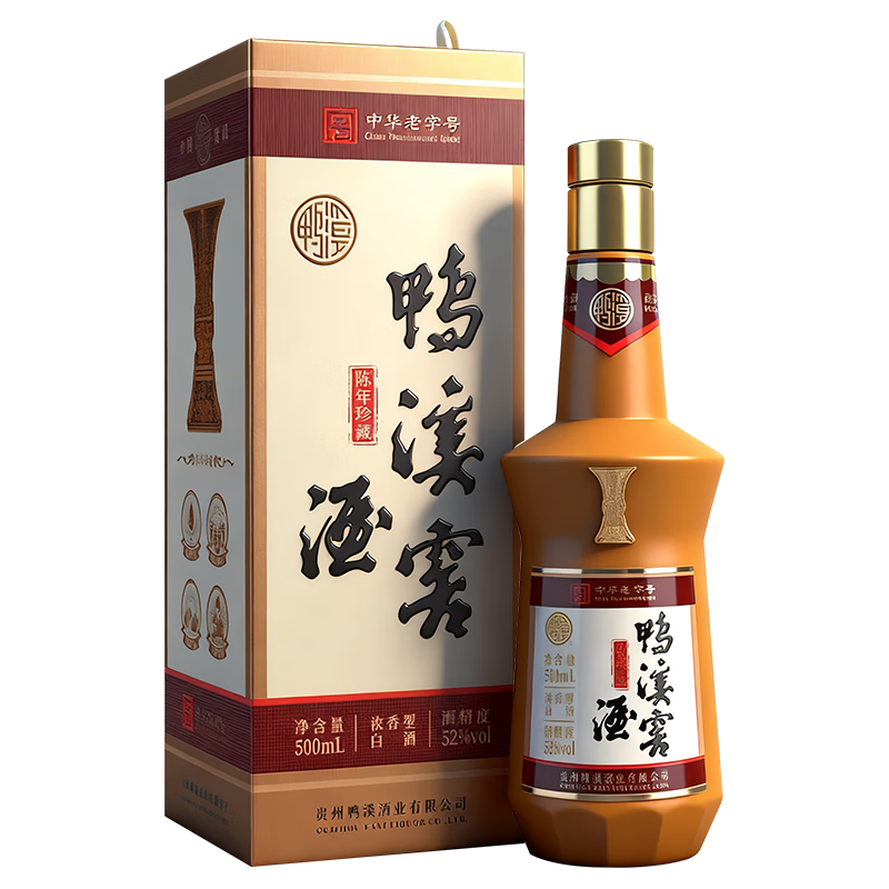  鸭溪窖 陈年珍藏 浓香型白酒  盒装 500ml 52度