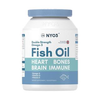 NYO3 挪威深海鱼油软胶囊 90%纯度Omega3 120粒/瓶