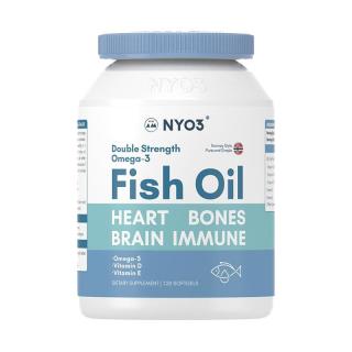NYO3 挪威深海鱼油软胶囊 90%纯度Omega3 120粒/瓶