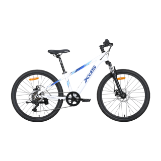 喜德盛 青少年山地自行车2025款北极星PRO铝合金车架7速变速 星空白 24英寸