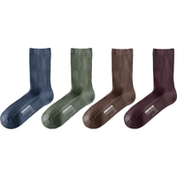 移动端、京东百亿补贴：蕉内 3系男士袜子新疆棉长筒7A抗菌防臭透气秋冬季4双装 深蓝+酒红+暗绿+暖棕 均码 39-42