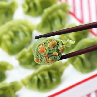 三全 儿童水饺虾仁三文鱼菠菜饺子
