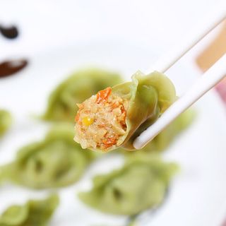 三全 儿童水饺虾仁三文鱼菠菜饺子