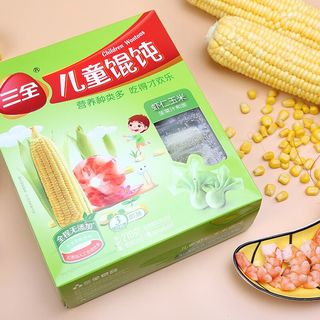 三全 儿童水饺虾仁三文鱼菠菜饺子