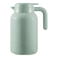 宝威玛（BVGMAV）保温壶英国 保温水壶 大容量316L不锈钢热水保温瓶家用水壶保温2L 【轻奢颜值】清雅绿 2L