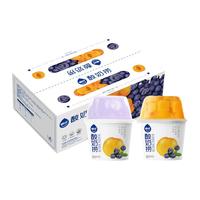 嚼绊雅弥优格酸奶水果捞 黄桃蓝莓椰果布丁180g*6杯代餐奶 国潮好货