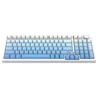 METAPHYUNI/玄派 玄熊猫PD98PRO 三模无线机械键盘 白蓝 太极轴 98配列