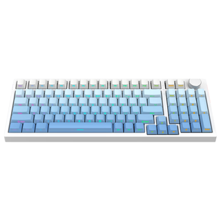 METAPHYUNI/玄派 玄熊猫PD98PRO 三模无线机械键盘 白蓝 太极轴 98配列